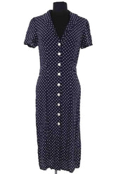 Robe Rouje Marine en Viscose, taille M - Seconde Main