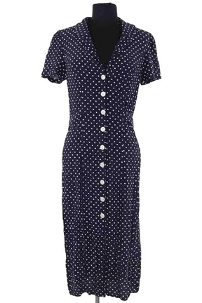 Robe Rouje Marine en Viscose, taille M - Seconde Main