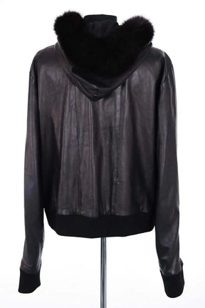 Blouson John Galliano Noir en Cuir