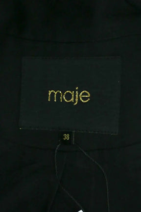 Blazer Maje Noir en Synthétique