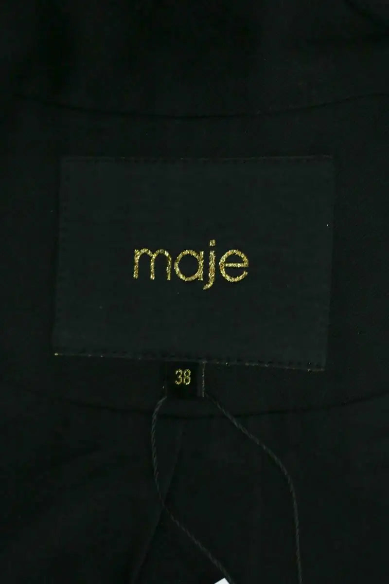 Blazer Maje Noir en Synthétique