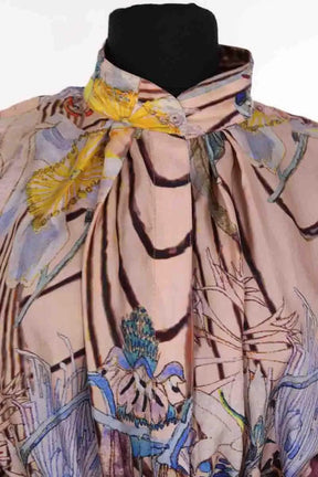 Robe Valentine Gauthier Beige en Soie