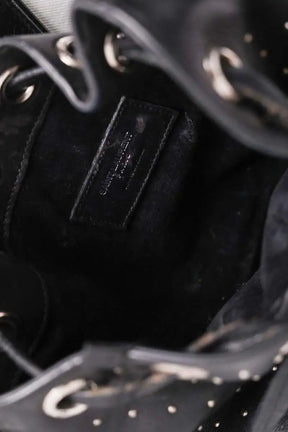 Sac à bandoulière Saint Laurent Sac Seau Emmanuelle Noir en Cuir