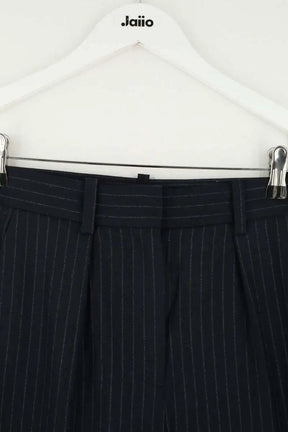 Pantalon Maje Bleu en Laine