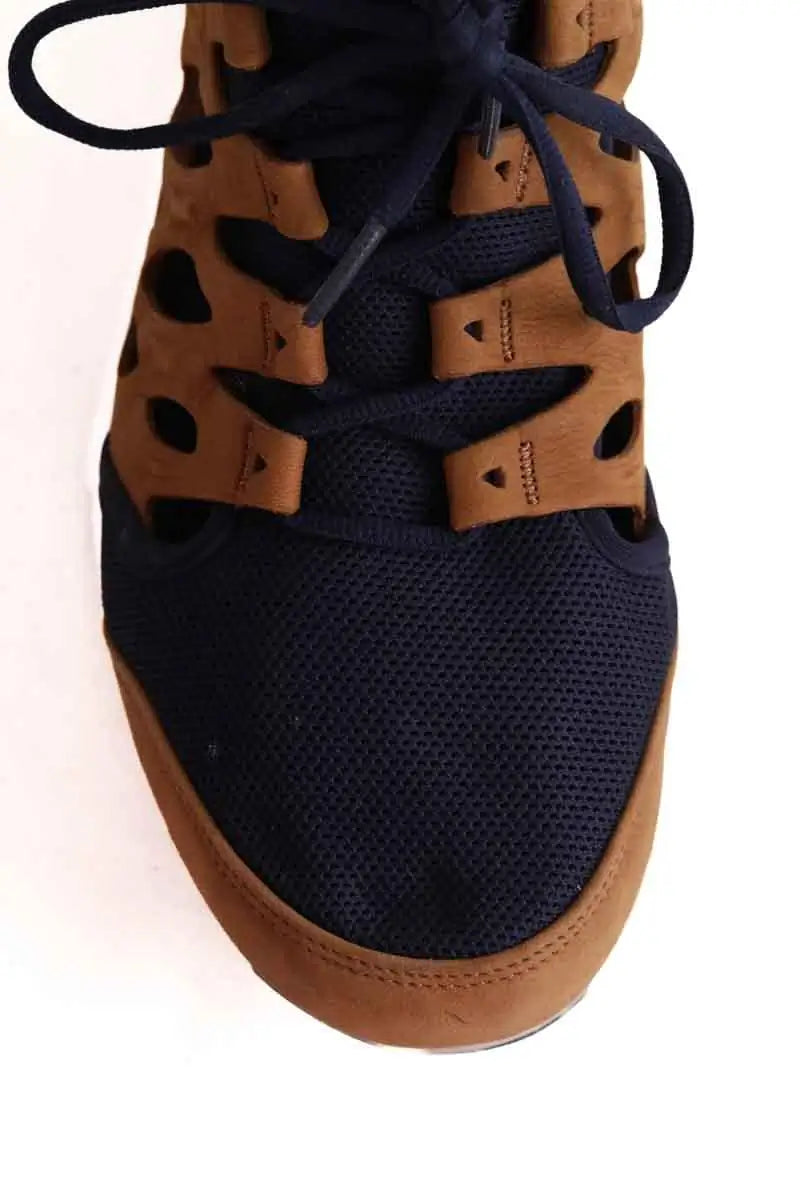 Baskets basses Nike Camel en Tissu