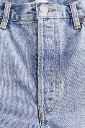 Mini short RE/DONE Bleu en Coton