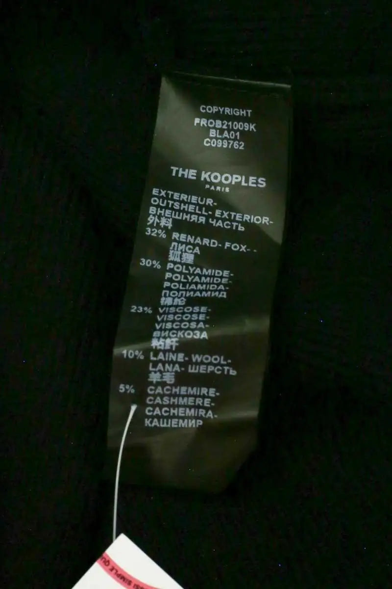 Robe The Kooples Noir en Laine