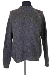 Pull Sézane Gris en Synthétique, taille S - Seconde Main