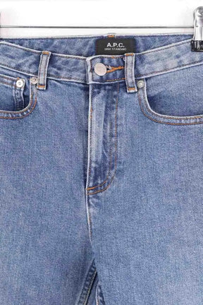 Jean slim APC High Bleu en Coton