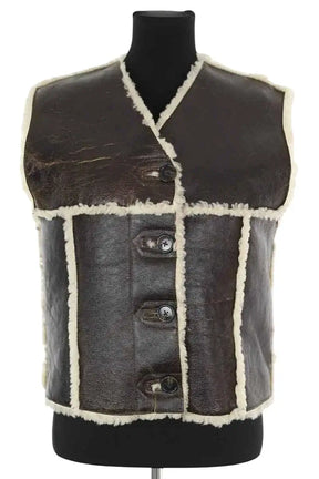 Veste Sprung Frères Marron en Cuir, taille M - Seconde Main
