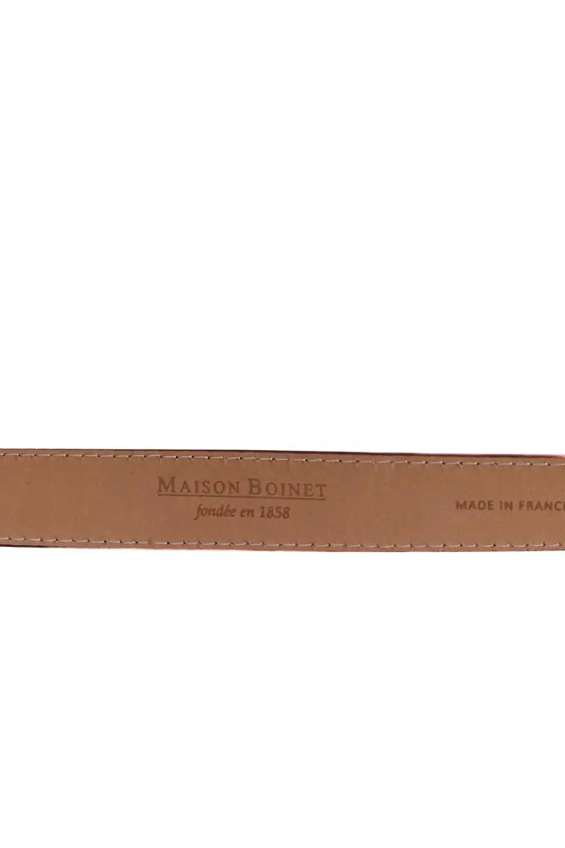 Ceinture Maison Boinet Bordeaux en Cuir