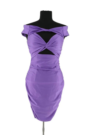 Robe Maje Violet en Synthétique, taille M - Seconde Main