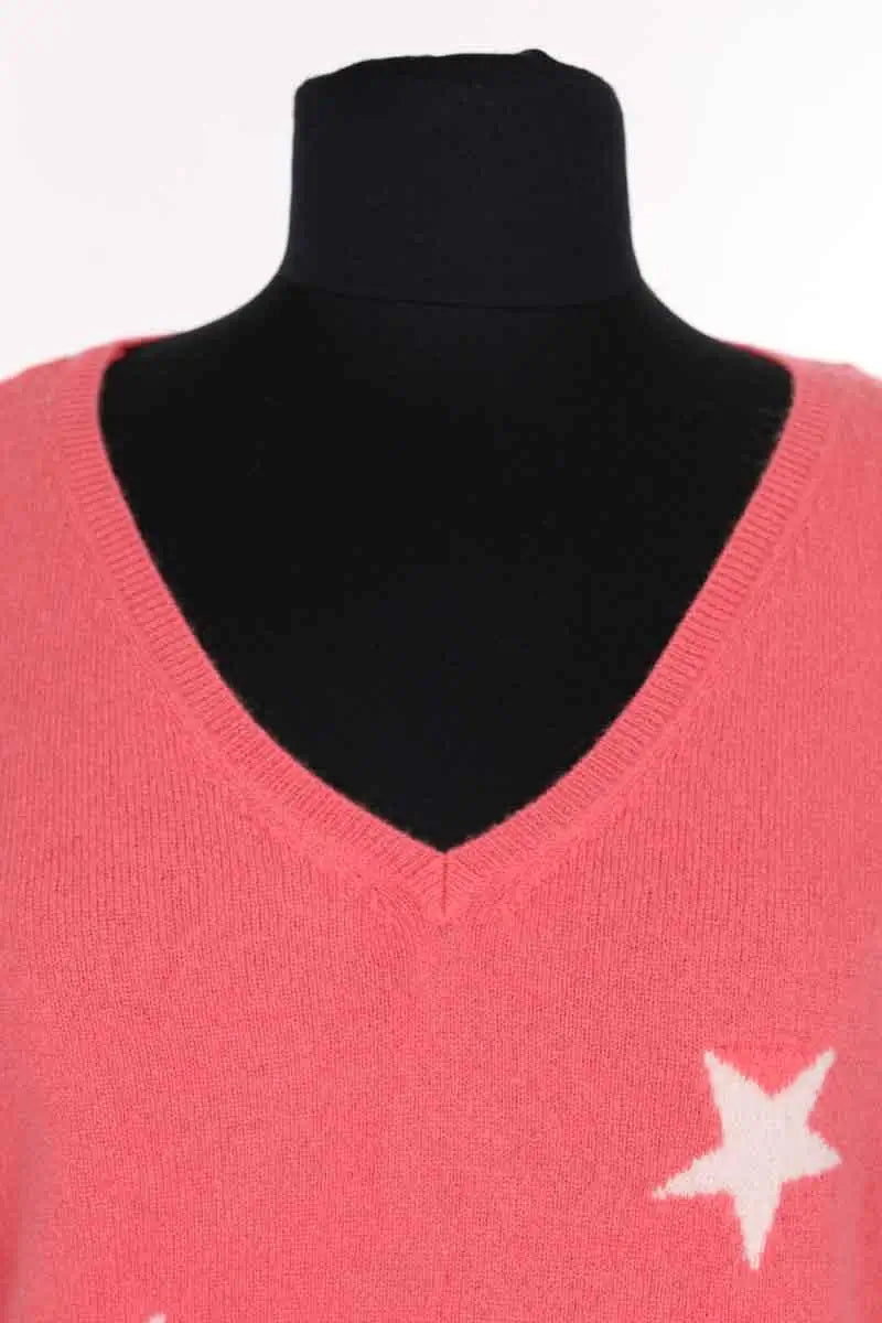 Pull Gerard Darel Rose en Cachemire