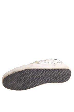 Baskets Golden Goose Graffiti Blanc en Cuir