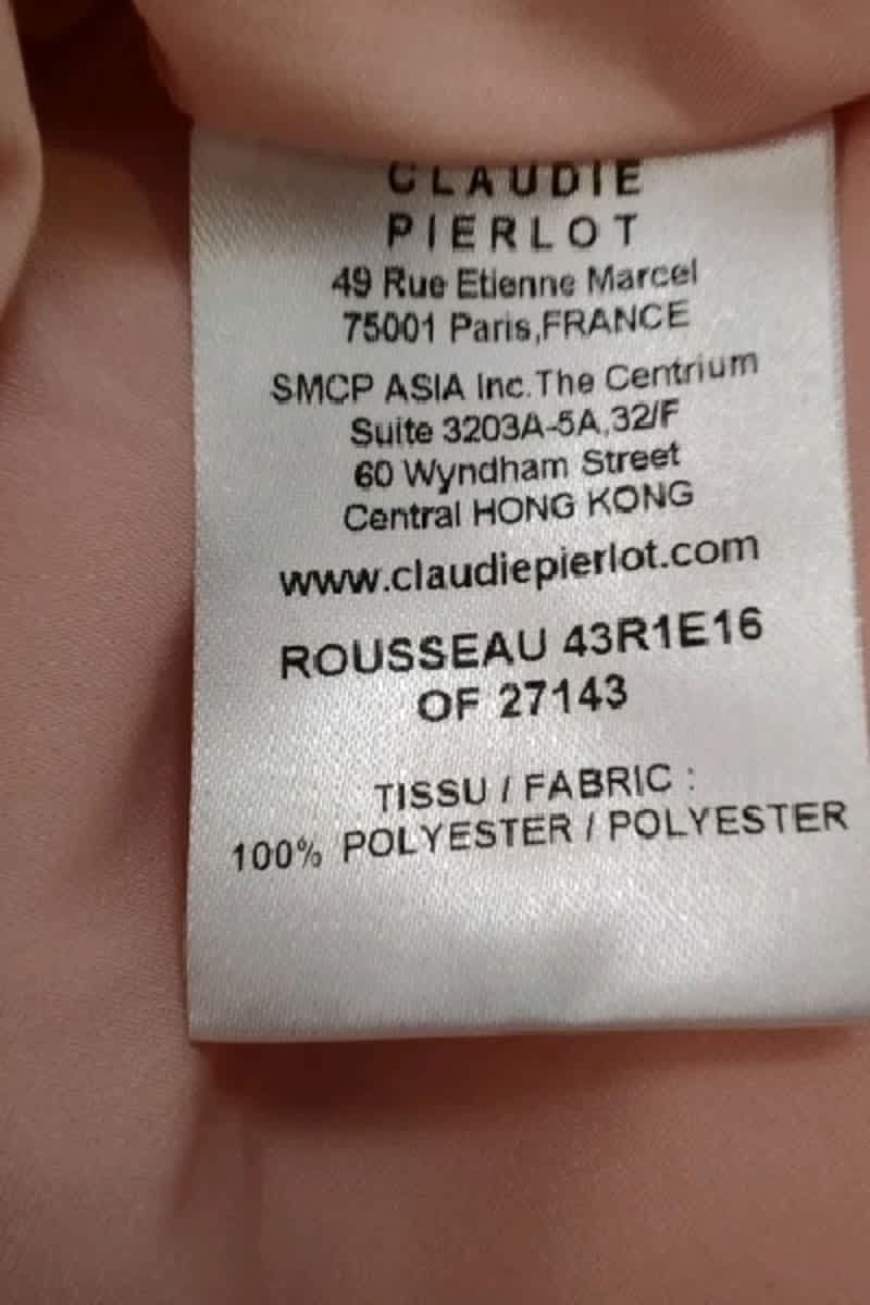 Robe Claudie Pierlot Rose en Polyester