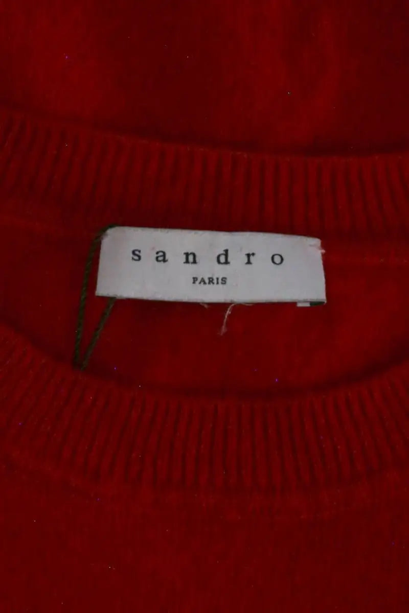 Pull Sandro Rouge en Laine