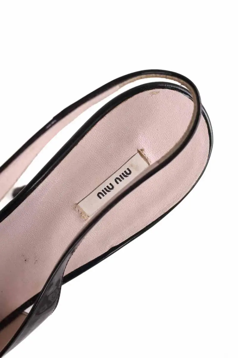Talons Miu Miu Noir en Cuir