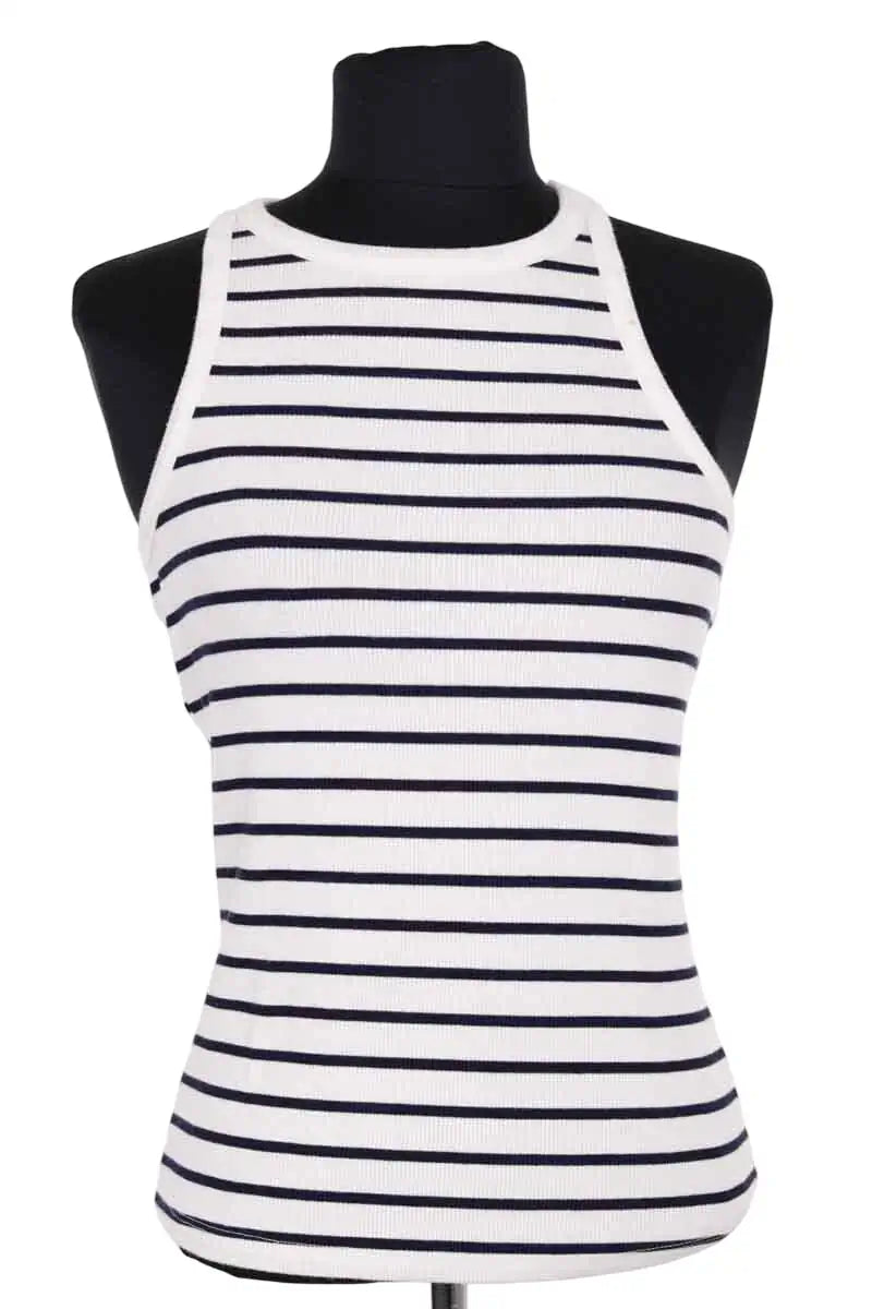 Top sans manche Sézane Blanc en Coton, taille S - Seconde Main