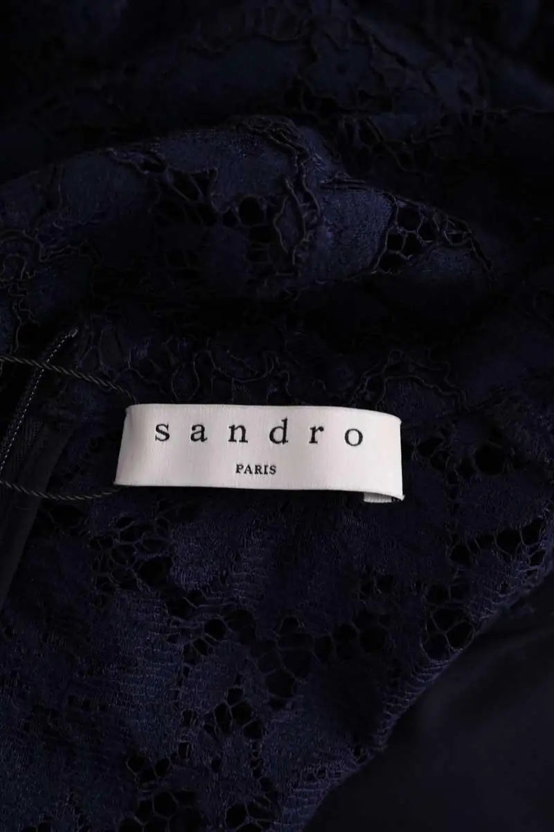 Robe Sandro Bleu en Synthétique