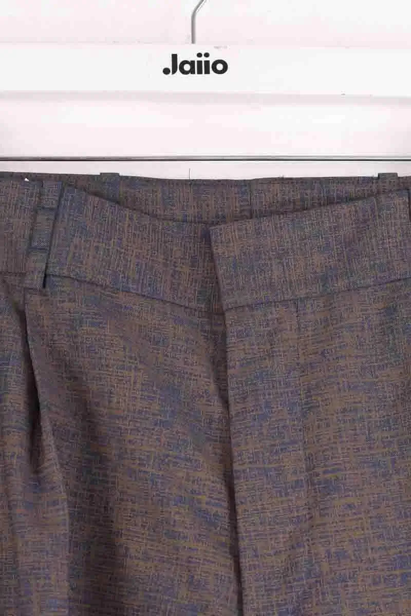 Pantalon droit Salvatore Ferragamo Bleu en Laine