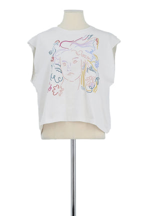 Top sans manche Sessun  Blanc