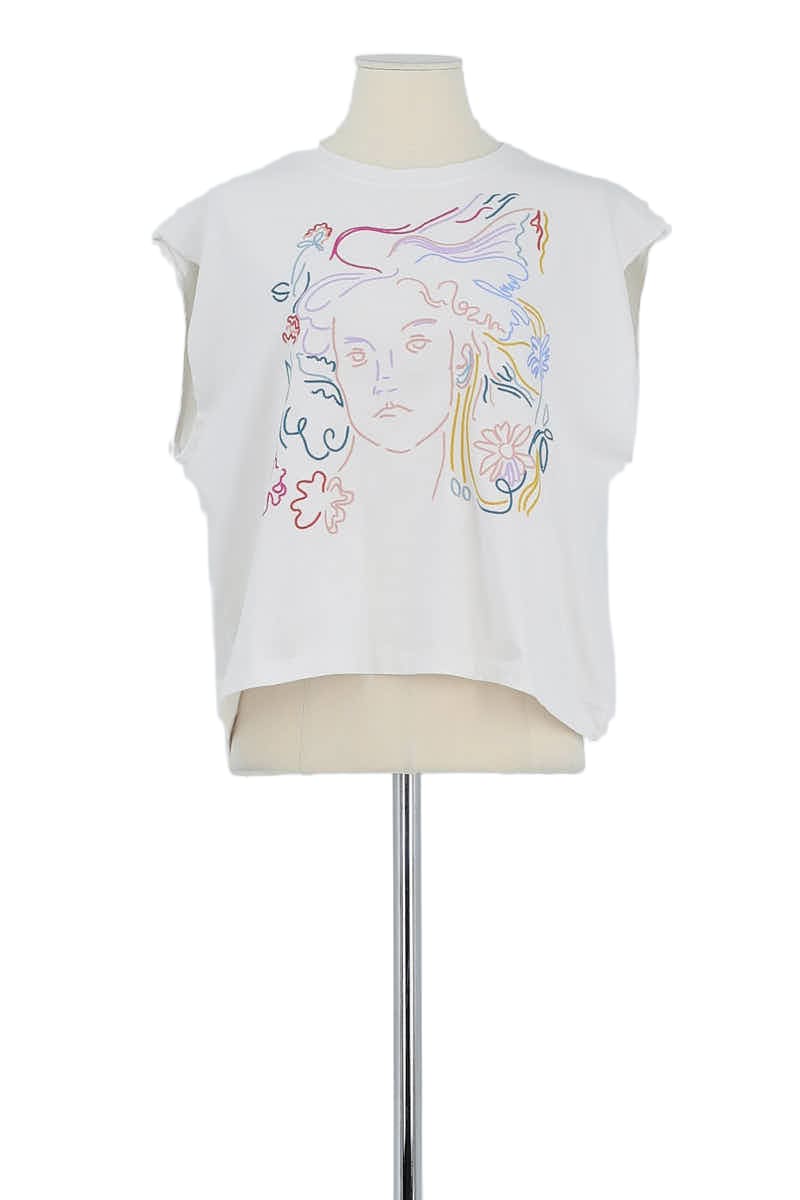 Top sans manche Sessun  Blanc