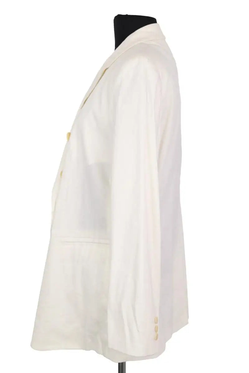 Blazer Emporio Armani Blanc en Synthétique