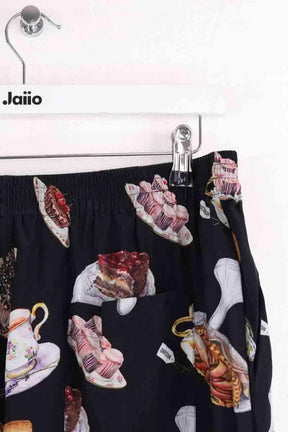 Pantalon Moschino Noir en Soie