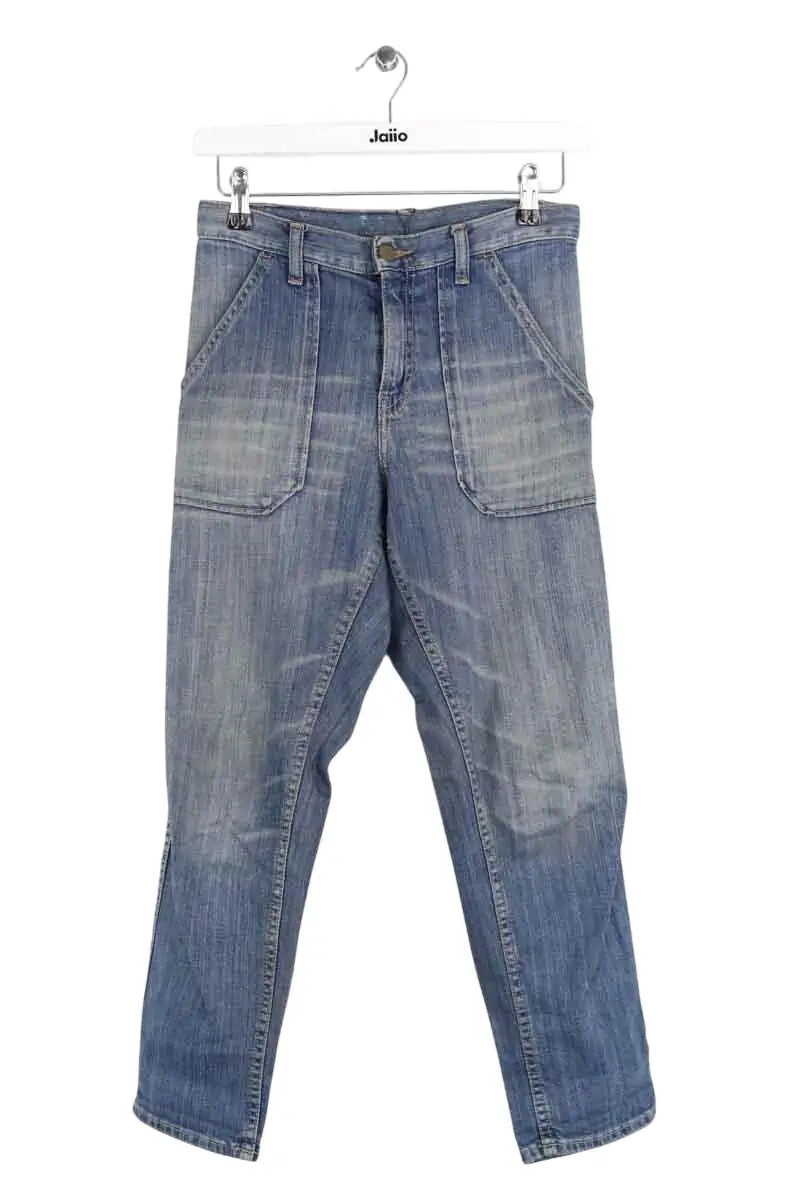 Jean droit Ba&Sh Bleu en Coton, taille XS - Seconde Main