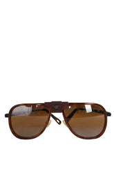 Lunettes de soleil Vuarnet Marron en Métal - Seconde Main