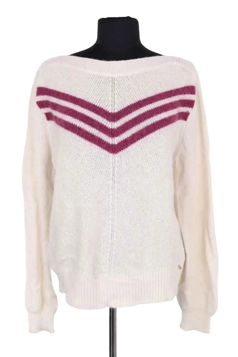 Pull Des Petits Hauts Blanc en Laine, taille L - Seconde Main