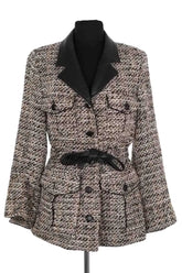 Manteau The Kooples Beige en Tweed, taille XS - Seconde Main