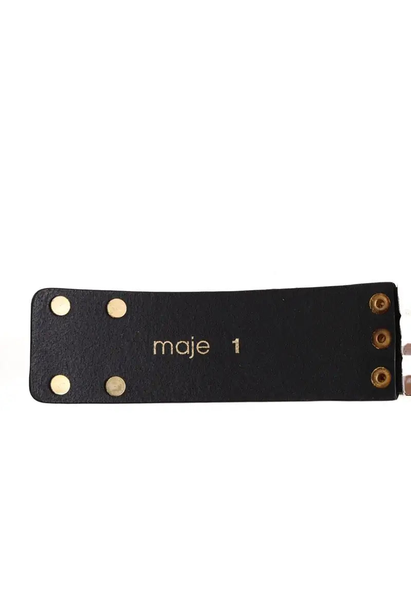 Ceinture en cuir Maje Noir en Cuir