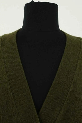 Cardigan Sézane Vert en Laine