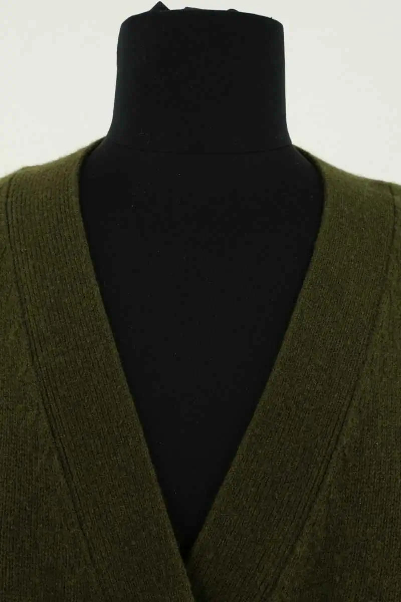 Cardigan Sézane Vert en Laine