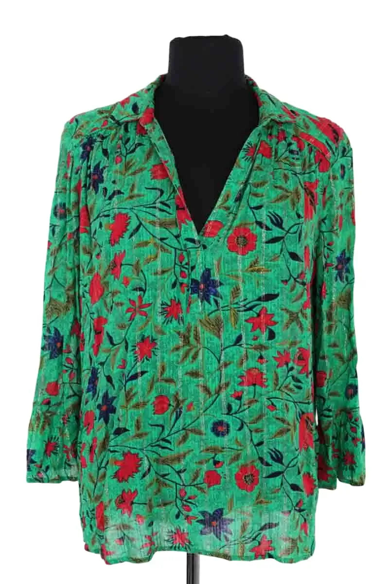 Blouse Ba&Sh Vert en Viscose, taille S - Seconde Main