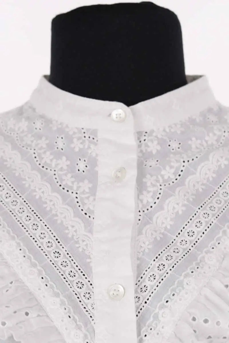 Blouse Sézane Blanc en Coton