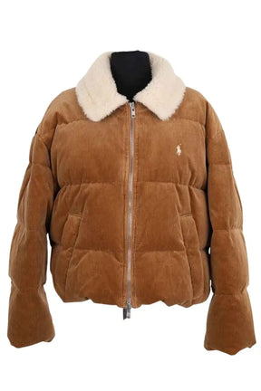 Doudoune Ralph Lauren Camel en Synthétique, taille L - Seconde Main