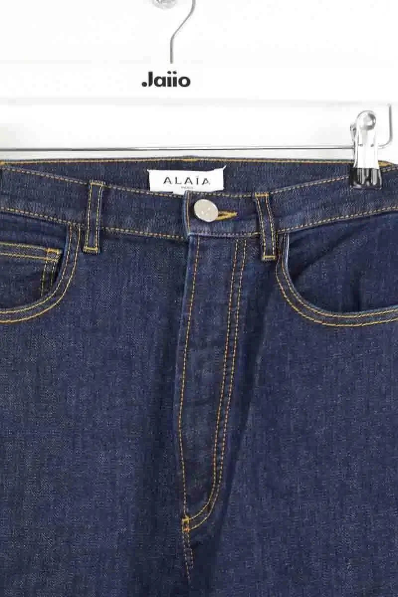 Jean bootcut Alaïa Bleu en Coton