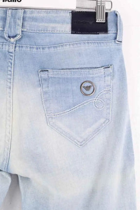 Jean droit Emporio Armani Cameron Bleu en Coton
