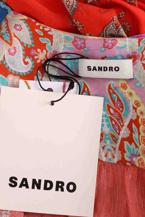 Robe Sandro Multicolore en Viscose