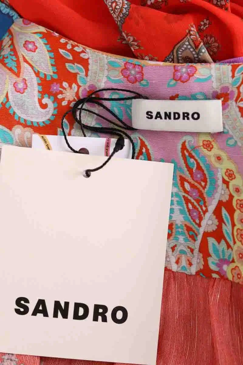 Robe Sandro Multicolore en Viscose