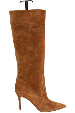 Bottes Gianvito Rossi Camel en Daim, taille 37 - Seconde Main