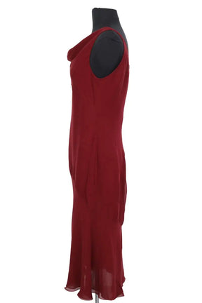 Robe Valentino Bordeaux en Synthétique