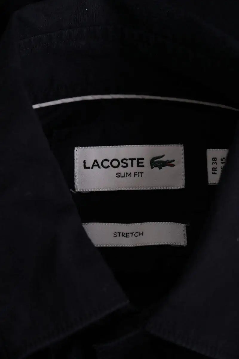 Chemise Lacoste Bleu en Coton