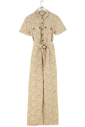 Combinaison Sézane Beige en Coton, taille S - Seconde Main