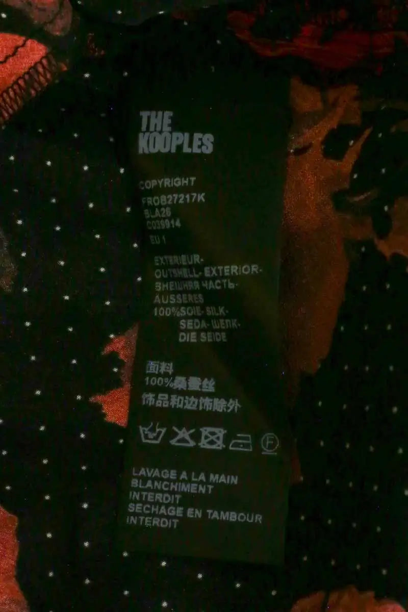 Robe The Kooples Noir en Soie