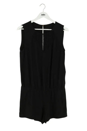 Combishort Maje Noir en Soie, taille S - Seconde Main