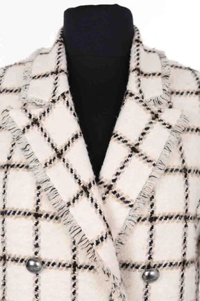 Manteau Pinko Blanc en Synthétique