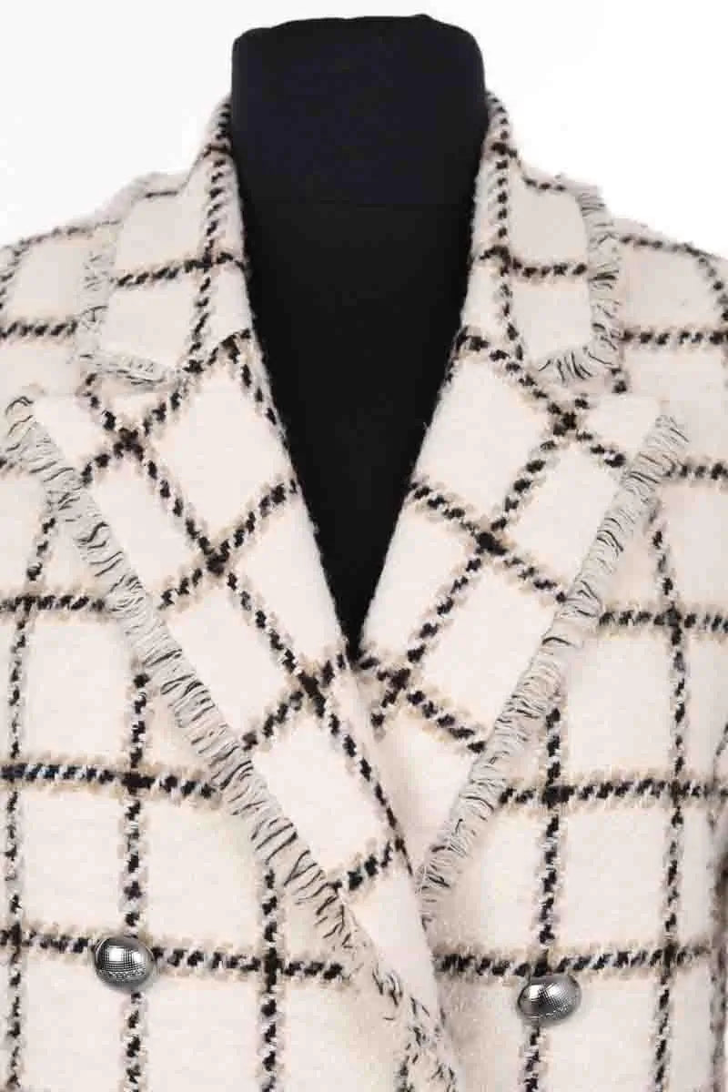 Manteau Pinko Blanc en Synthétique